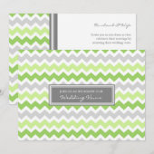 Invitation au renouvellement de l'Mariage Vow Lime (Devant / Derrière)