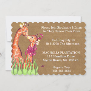 Invitation au renouvellement du mariage