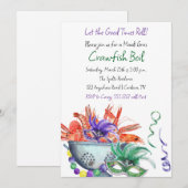 Invitation au Repas de Crabe du Mardi Gras (Devant / Derrière)