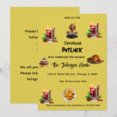 Invitation au repas de Noël (Devant / Derrière)