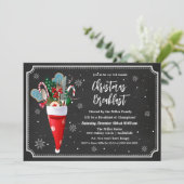 Invitation au repas de petit-déjeuner de Noël pour (Debout devant)