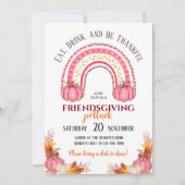 Invitation au repas-partage de Friendsgiving (Devant)