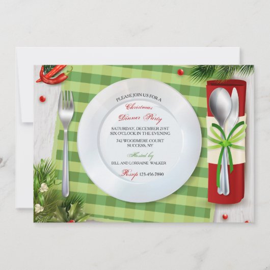 Invitation au Réveillon de Noël (Devant)