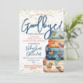 Invitation Au revoir à la fête (Debout devant)