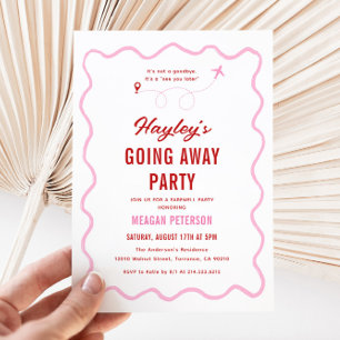 Invitation Au revoir à la fête