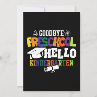 Invitation Au revoir préscolaire Bonjour maternelle PréK