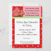 Invitation au rose rouge de la pastèque (Dos)