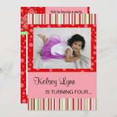 Invitation au rose rouge de la pastèque (Devant / Derrière)