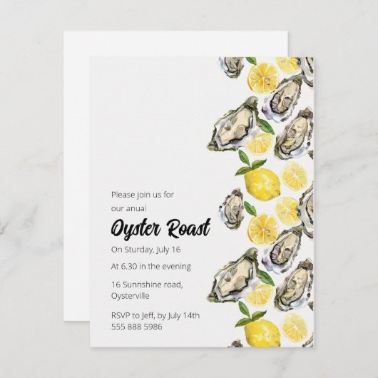 Invitation au rôti (Devant / Derrière)