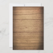 Invitation au rôti de cochon BBQ BaByQ Douche Bois (Dos)