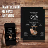 Invitation au rôti de porc de réunion familiale