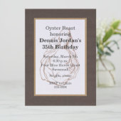 Invitation au rôti d'huître rustique (Debout devant)