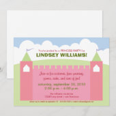 Invitation au Royal Castle Princess Party (Devant / Derrière)