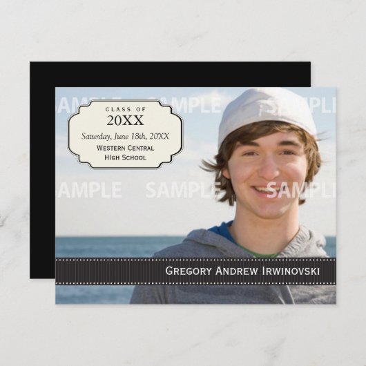 Invitation au ruban de qualification (Devant / Derrière)