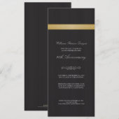 Invitation au ruban d'événements d'entreprise (or) (Devant / Derrière)