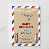 Invitation au salon de coiffure pour hommes (Devant)