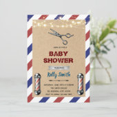 Invitation au salon de coiffure pour hommes (Debout devant)