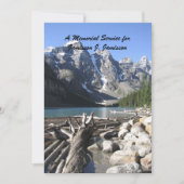 Invitation au service commémoratif, bois d'oeuvre (Devant)