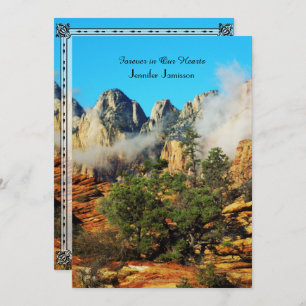 Invitation au service commémoratif, Canyon avec nu