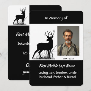 Invitation au service commémoratif Cerf de scène e