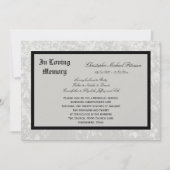 Invitation au service commémoratif — Conception cl (Devant)