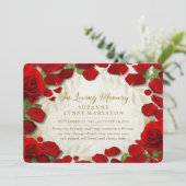 Invitation au service commémoratif de Red Rose Pet (Debout devant)