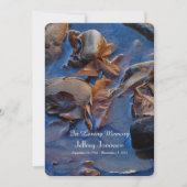 Invitation au service commémoratif, Feuilles dans  (Devant)