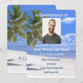 Invitation au service commémoratif  Paradis de pla (Devant / Derrière)