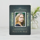 Invitation au service commémoratif turquoise et Go (Debout devant)