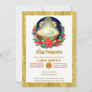 Invitation au service de Noël de chants de Noël