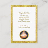Invitation au service de Noël de chants de Noël (Dos)
