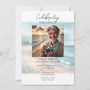 Invitation au service funèbre mémorial de la plage