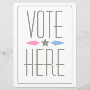 INVITATION AU SIGNE DE VOTE DE RÉVÉLATION DES SEXE