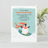 Invitation au Snowboard Pingouin (Debout devant)