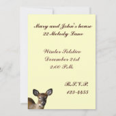 Invitation au solstice d'hiver de Deer et Frosty H (Dos)