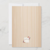 Invitation au souvenir floral (Dos)