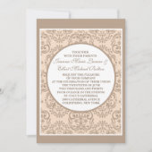 Invitation au style Damask (Devant)