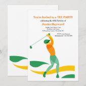 Invitation au swing de golf (Devant / Derrière)