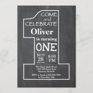 Invitation au tableau de bord d'anniversaire