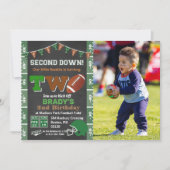 Invitation au tableau de bord de la partie de foot (Devant)