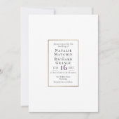 INVITATION AU TEXTE MODÈLE 1 ÉLÉGANT CLASSIQUE (Devant)