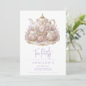 Invitation au thé d'anniversaire (Debout devant)