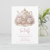 Invitation au thé d'anniversaire (Debout devant)