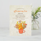 Invitation au thé d'automne (Debout devant)