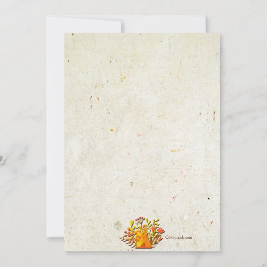 Invitation au thé d'automne (Dos)