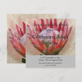 Invitation au thé de King Protea (Devant / Derrière)