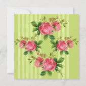 Invitation au thé de la mariée florale (Dos)