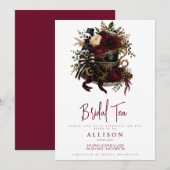 Invitation au thé de mariage (Devant / Derrière)