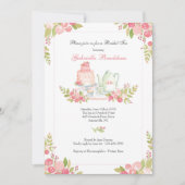 Invitation au thé de mariage (Devant)