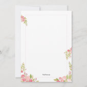 Invitation au thé de mariage (Dos)